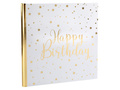 Happy Birthday white guest book