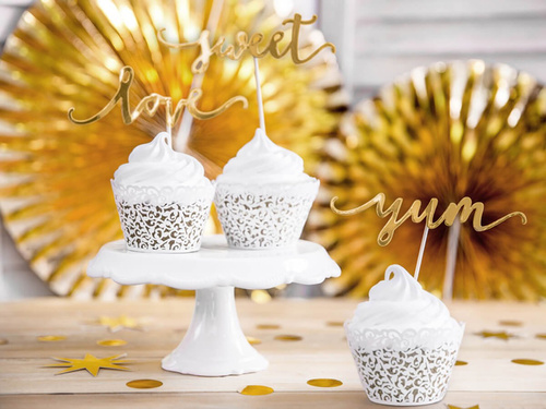 White cupcake molds - 10 pcs.