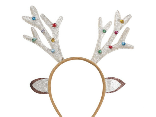 Reindeer gold horn headband - 1 pc