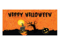 Halloween poster - Haunted House - 70x33 cm