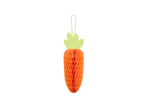 Dekoracja wisząca rozetka Marchewka - 20 cm - 1 szt.