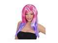 Różowo-fioletowa peruka dwukolorowa