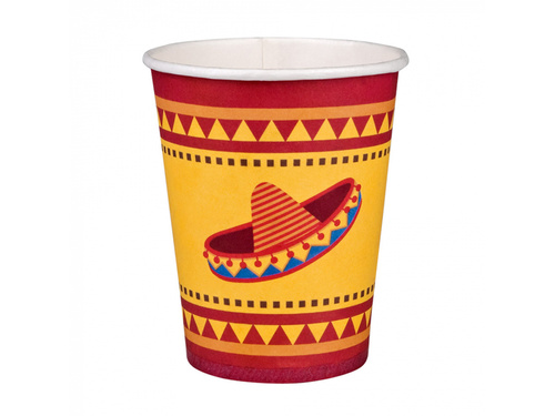 Paper cups Mexico - 210 ml - 10 pcs