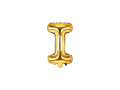 Foil balloon letter "I" gold - 35 cm