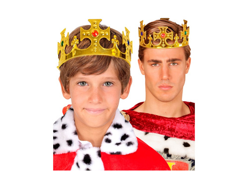 Korona królewska, regulowana - dla dzieci i dorosłych