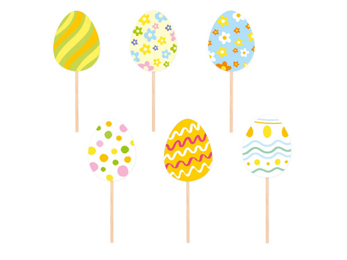 Easter Cake toppers - 6 pcs