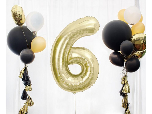 Number 6 Foil Balloon - 85 cm - 1 pc