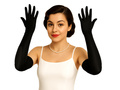 Pair of black gloves - 52 cm