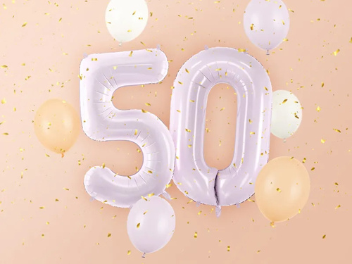 Number 5 Purple Foil Balloon - 72 cm - 1 pc
