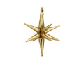Balon foliowy Gwiazda złota 3D - 70 cm - 1 szt.