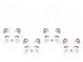 Bottle pendants Kitten - 8 pcs.