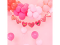 Paper garland Hearts in patterns - 200 cm - 1 pc.