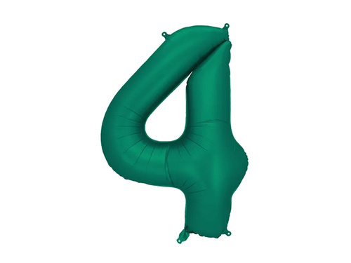Number 4 Bottle Green Foil Balloon - 86 cm - 1 pc