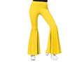 Spodnie dzwony żółte