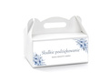 Personalizowane pudełka na ciasto z kwiatami - 6 szt.
