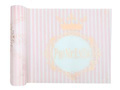 Princesse birthday runner with pink and gold crown - 30 cm x 3 m - 1 pc.