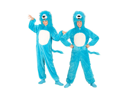 Pluszowy strój niebieskiego lwa