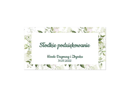 Wedding cake labels, 30 pcs