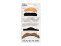 Self-adhesive moustache mix of patterns - 6 pcs