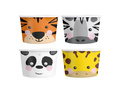 Kubeczki papierowe do lodów Zwierzątka - 150 ml - 4 szt.