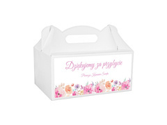 Decorative cake box white - 6 pc