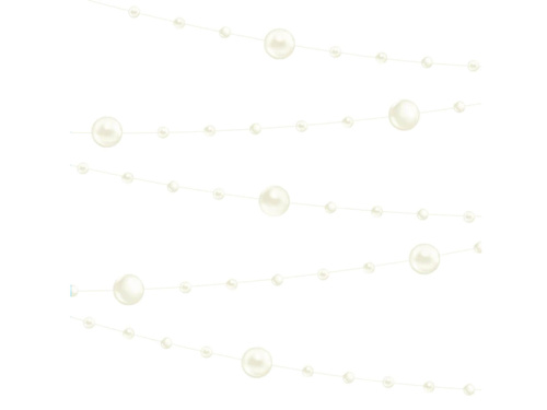 Ecru pearl garland - 650 cm - 1 pcs.