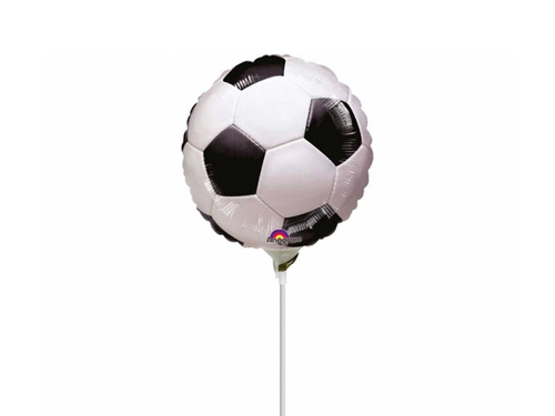 Foil balloon for stick Football - 23 cm - 1 pc.