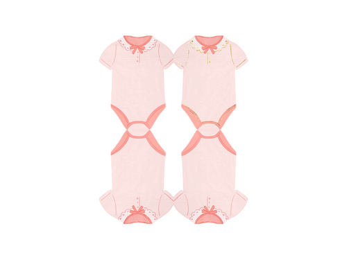 Serwetki Śpioszki - różowe - 26 cm x 33 cm - 10 szt.