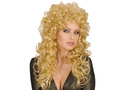 Blond curly Wig - 1 pc
