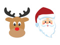 Double-sided decoration for Christmas - 12 pcs.
