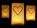 Large candle bag lantern - 15 x 9 x 26 cm - 10 pcs.