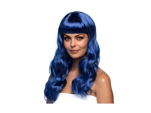 Peruka elegancka niebieska