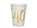 Cups for 40th birthday 40th birthday - 10 pcs.