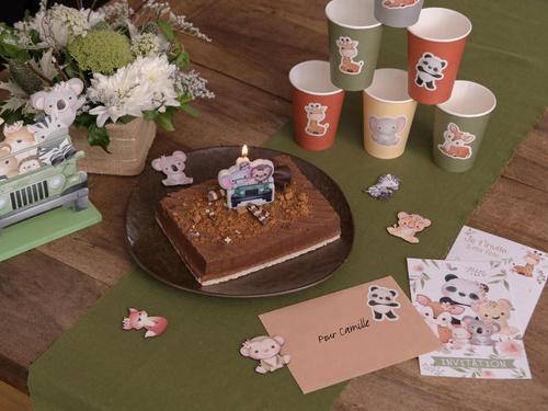 Stickers Animals for baby shower - 16 pcs.