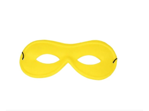 Maska karnawałowa żółta - 1 szt.