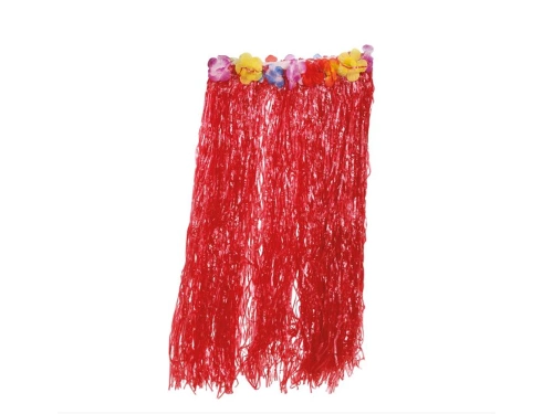 Hawaiian Skirt Flowers 75 cms red