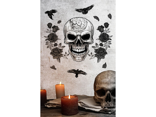 Dekoracja na ścianę Czaszka na Halloween