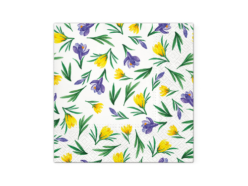 Spring crocuses napkins - 33 cm - 20 pcs.