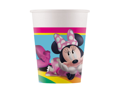 Kubeczki papierowe Myszka Minnie - 200 ml - 8 szt.