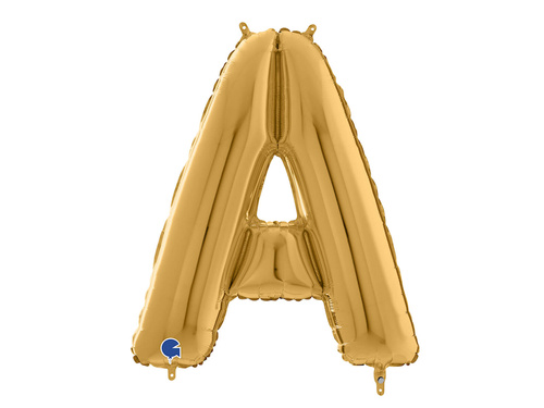 SuperShape Letter "A" Gold Foil Balloon - 66 cm - 1 pc