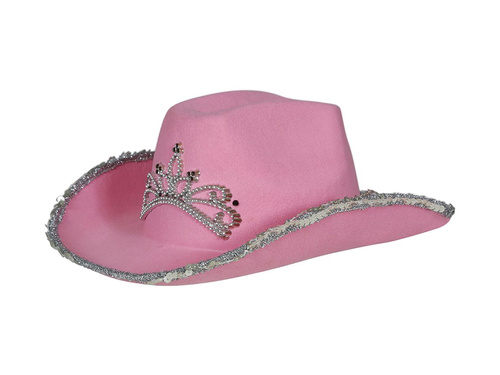 Pink cowboy hat with headband