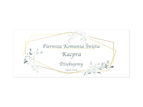 Naklejki personalizowane na pudełka na ciasto - 8 szt.