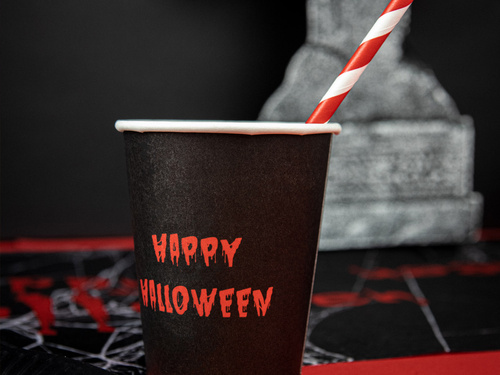 Kubeczki papierowe Krwawe Halloween - 250 ml - 6 szt.
