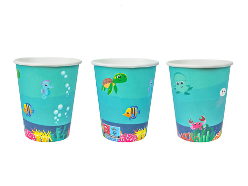 Birthday cups Underwater World - 250 ml - 6 pcs.