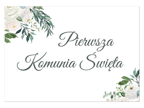 Plakat komunijny - I Komunia Święta - 68x48 cm