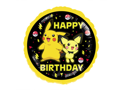 Standard "Pokemon" Foil Balloon Round - 43 cm - 1 pc