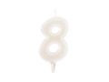 Numeral birthday candle "8" FLUOR - 1 pc