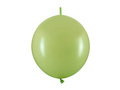 Balony z łącznikiem pastelowe oliwkowe - 33 cm - 20 szt.