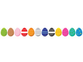 Easter egg garland with patterns for Easter - 5 m