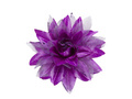 Purple flower hair clip with glitter - 1 pc